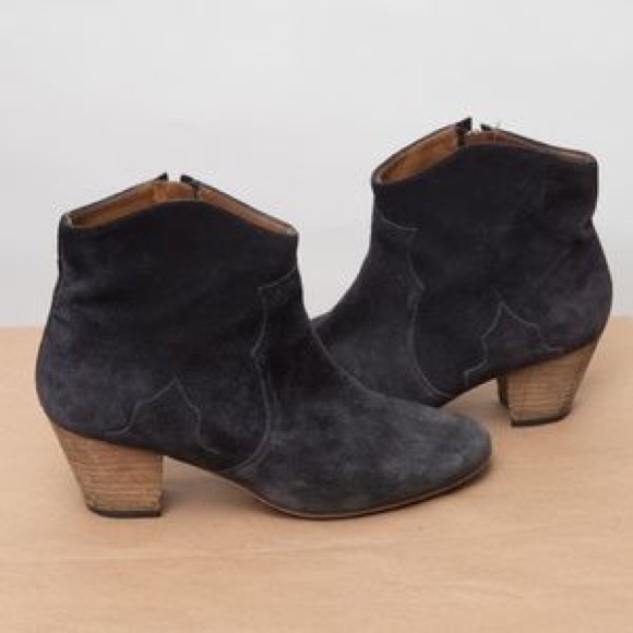 Isabel Marant gray suede booties - Size 41 US size 10 - Picture 4 of 4